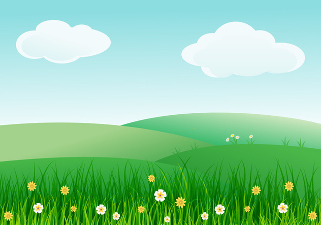 Beautiful Spring Landscape Illustration - Free vector #435567
