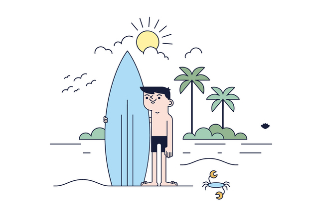 Free Surfer Vector - Free vector #435887