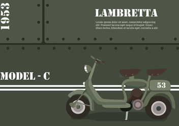 Lambretta Model-C Free Vector - Kostenloses vector #435957