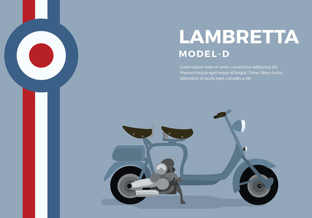 Lambretta Model D Free Vector - бесплатный vector #436327
