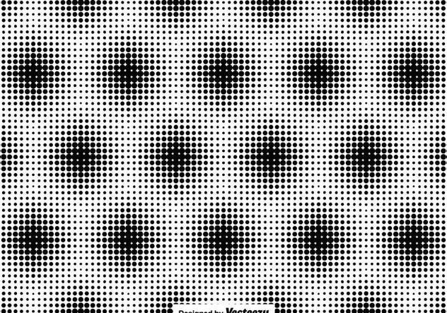 Halftone Seamless Pattern Vector - Free vector #436457