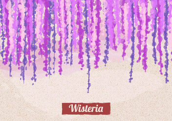 Wisteria Flower Background - vector gratuit #436477 