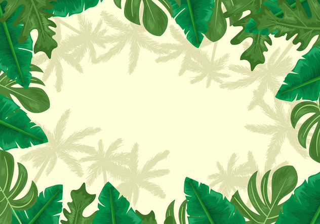 Palmetto Leaves Background - Free vector #436487