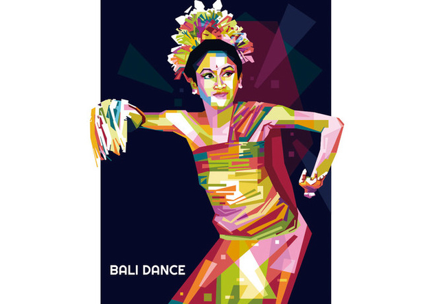 Bali Dance Vector WPAP - бесплатный vector #436547