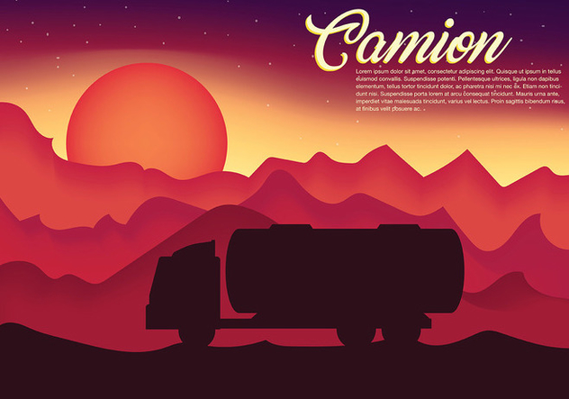 Camion Vector Background - Free vector #437697