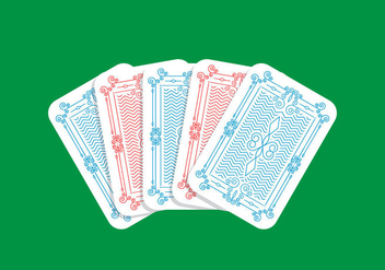 Playing Card Back - vector gratuit #438457 