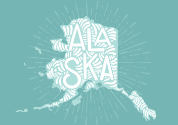Alaska state lettering - бесплатный vector #438817
