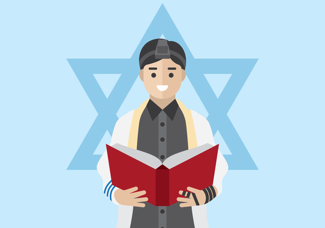 Jewish Man Praying - vector gratuit #439637 