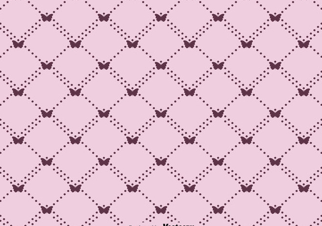 Vector Cute Butterfly Seamless Pattern - Free vector #440067