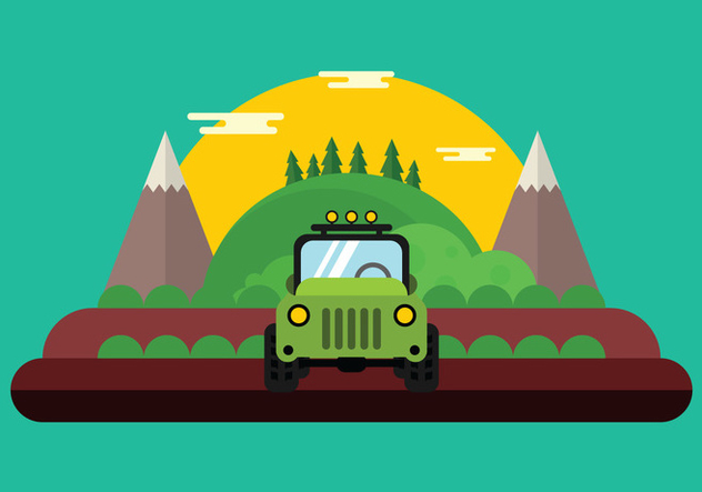 Off Road Jeep - Free vector #445477