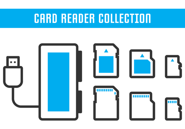 Card Reader Collection - vector gratuit #445727 