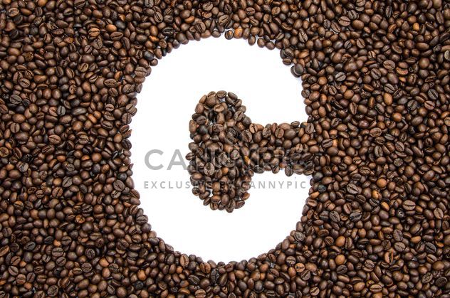 Alphabet of coffee beans - image gratuit #451887 