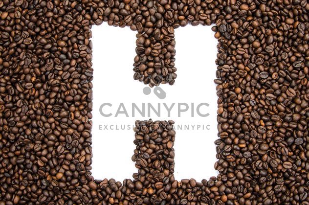 Alphabet of coffee beans - бесплатный image #451897