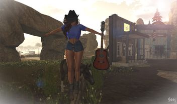 Just a city girl, with her cowboy boots on. - Kostenloses image #500877