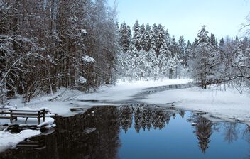 Winter river view - Free image #503487