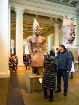 Colossal granite head of Amenhotep III in the British Museum, London - image gratuit #503827 